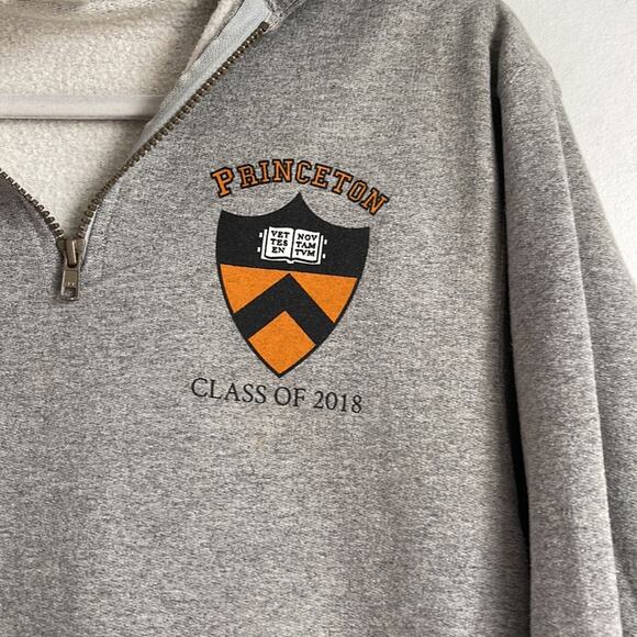 Jerzees Princeton Class of 2018 college university 1/4 zip pullover sweatshirt S - Picture 2 of 7
